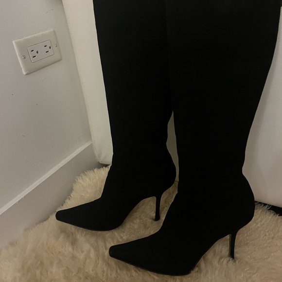 Black suede Jimmy Choo boots - MOVING SALE - Picture 2 of 11